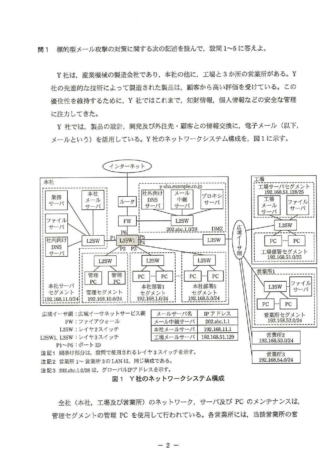 平成26年度 秋期 午後Ⅱ 問1 p.2
