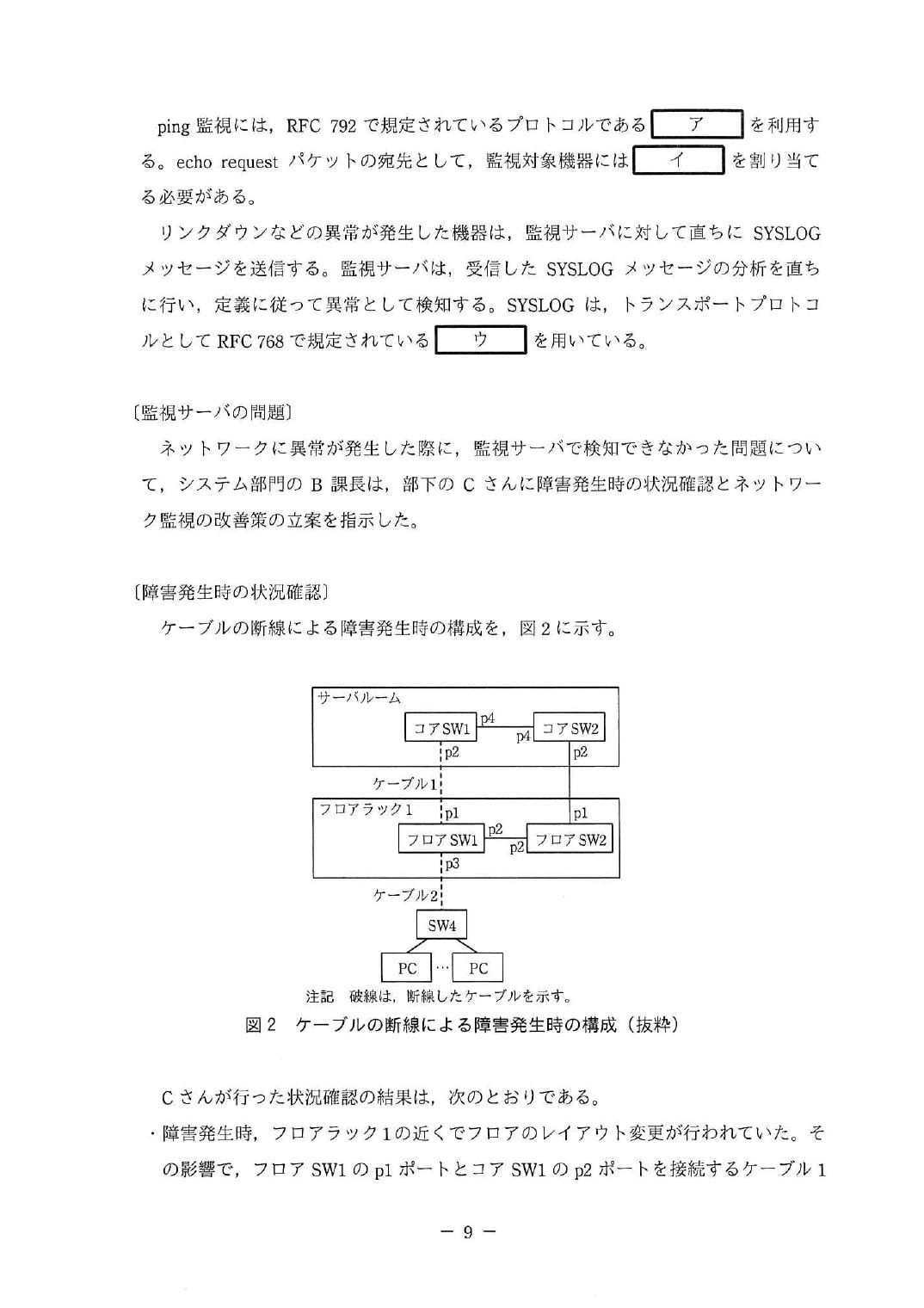 平成30年度 秋期 午後Ⅰ 問2 p.9
