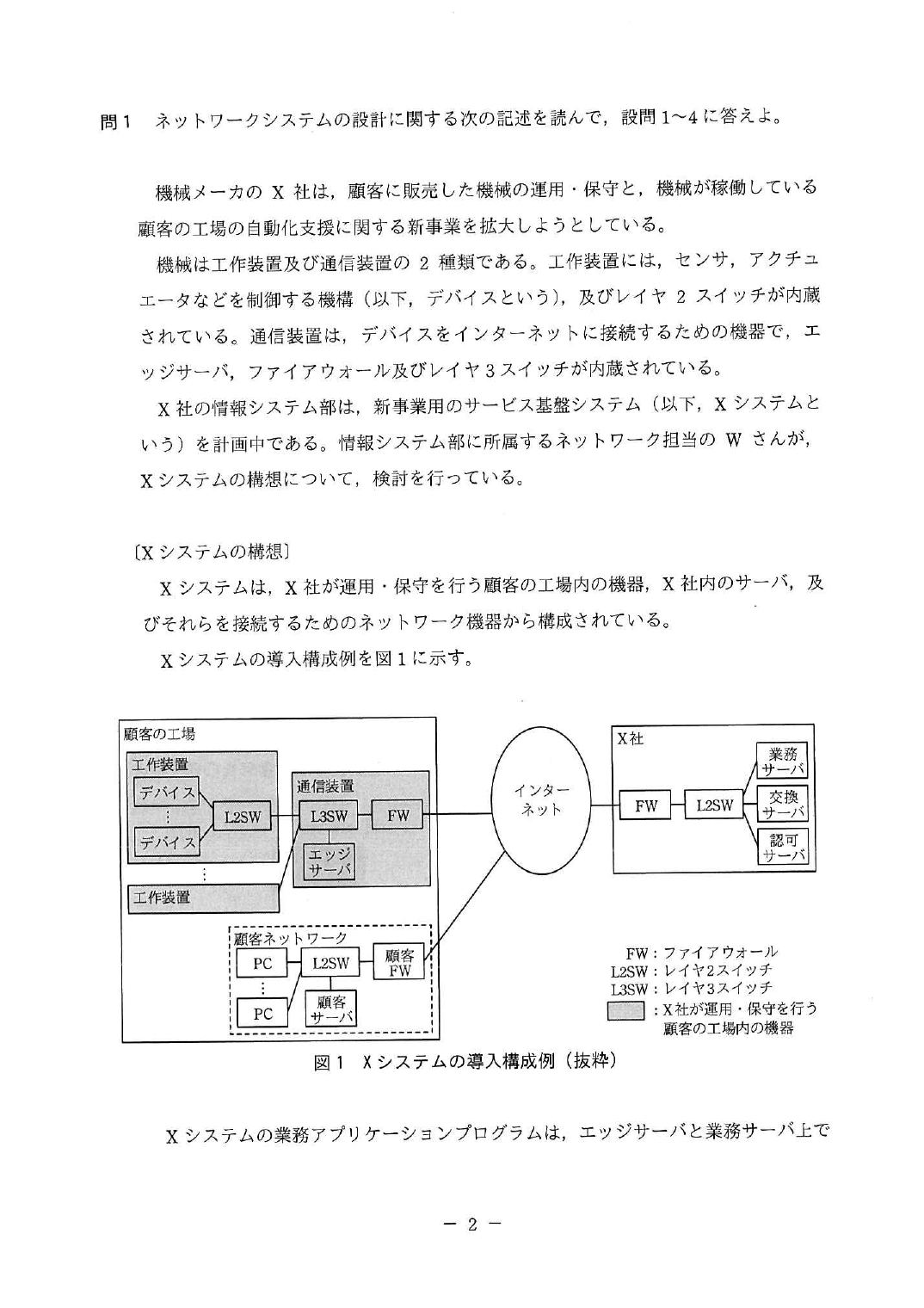 平成30年度 秋期 午後Ⅱ 問1 p.2