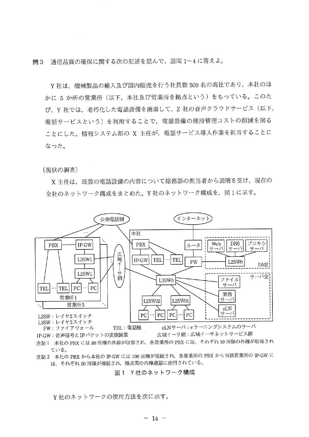 令和3年度 春期 午後Ⅰ 問3 p.14
