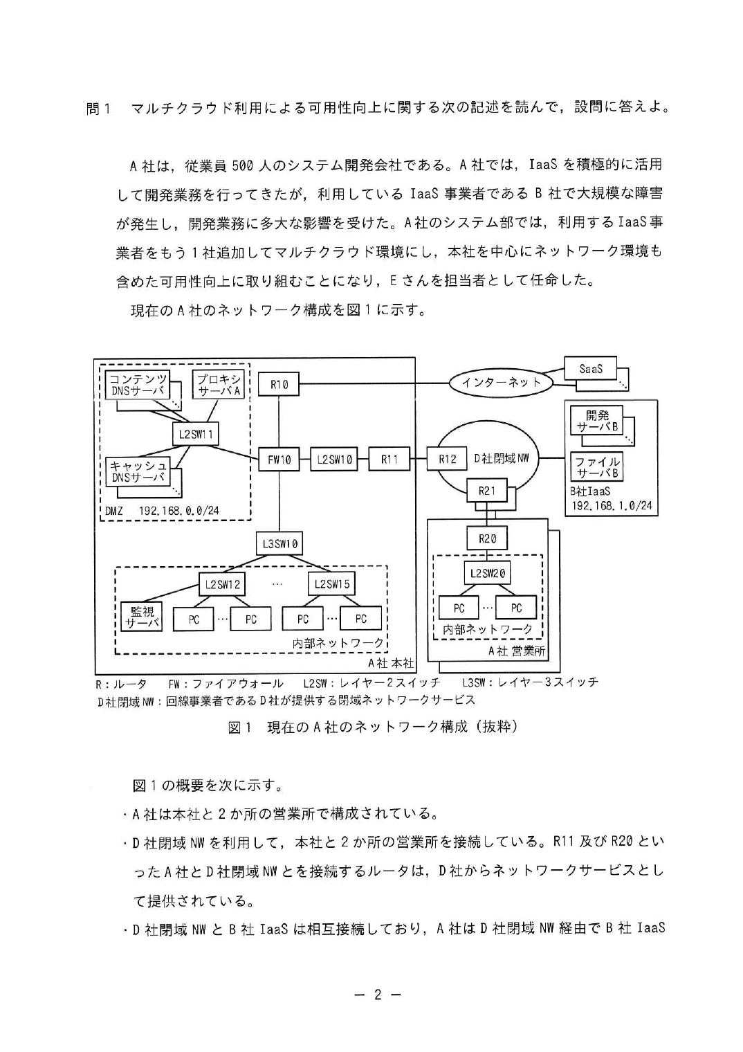 令和5年度 春期 午後Ⅱ 問1 p.2