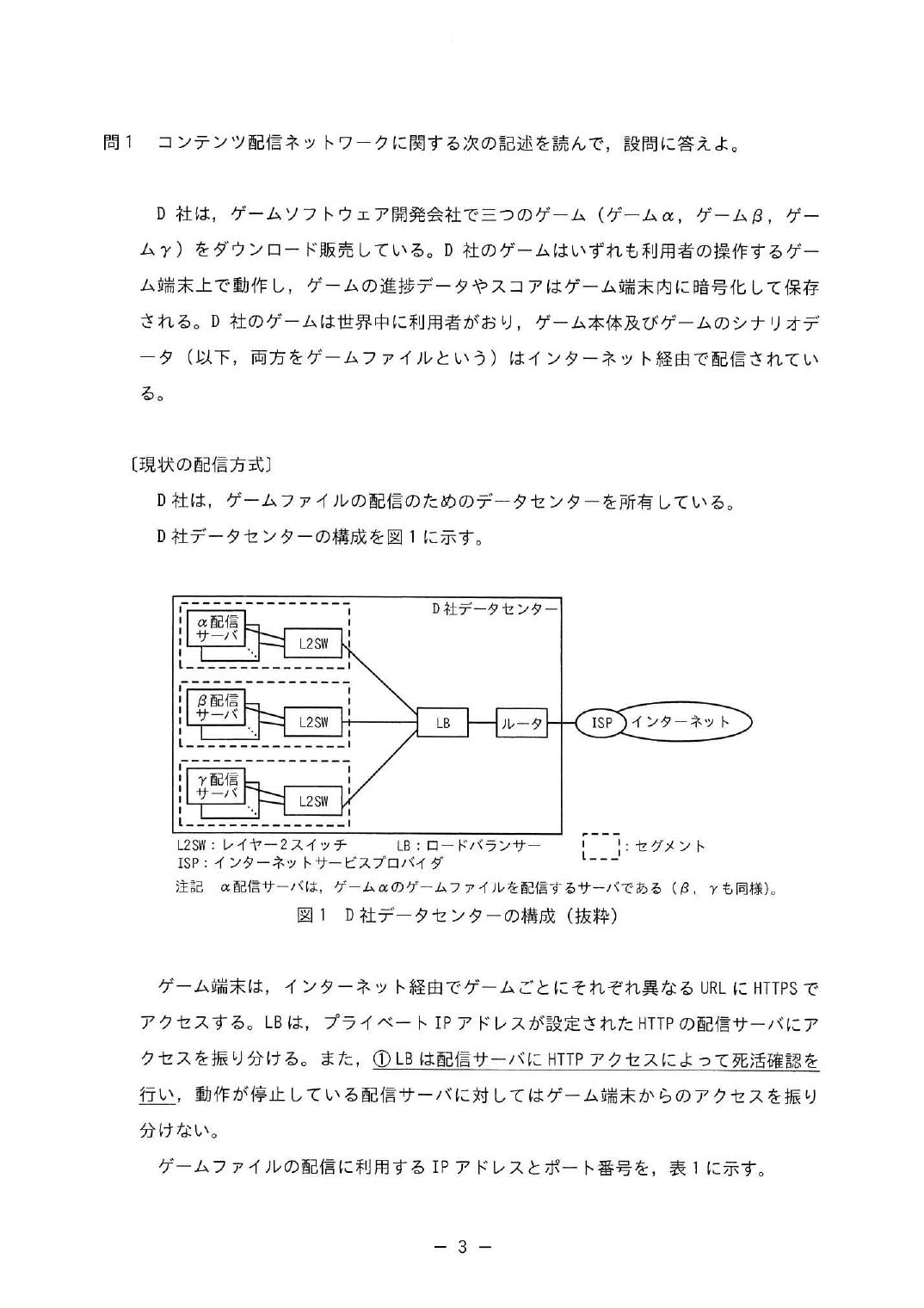 令和6年度 春期 午後Ⅰ 問1 p.3